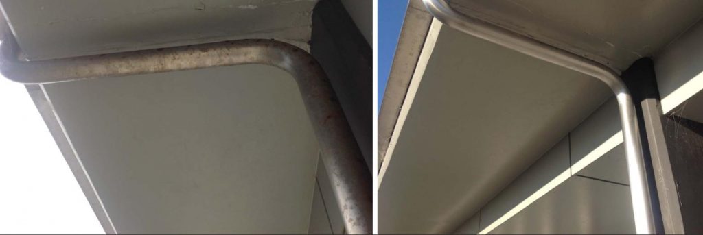 不銹鋼除銹前和除銹后的對比圖 (2)